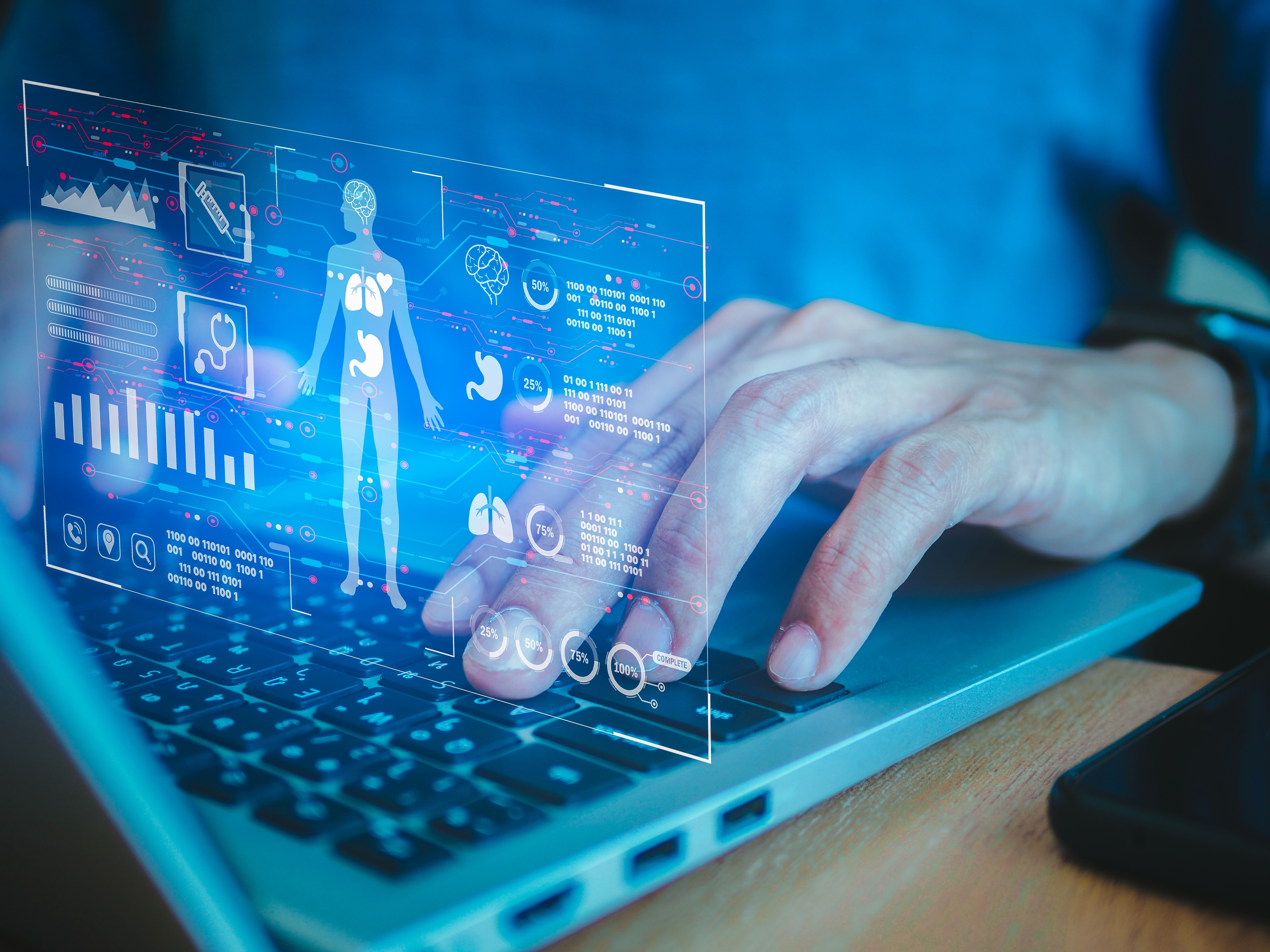 Personal health information on a computer. Image by Anton Nan_Got via Shutterstock.