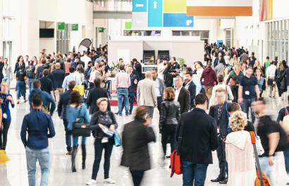 Crowd at exhibition @ shutterstock id: 719939668