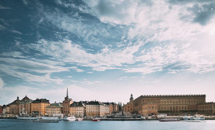 Image by George Trumpeter via Shutterstock. View of the Stockholm waterfront in the sunshine. Image by George Trumpeter via Shutterstock.