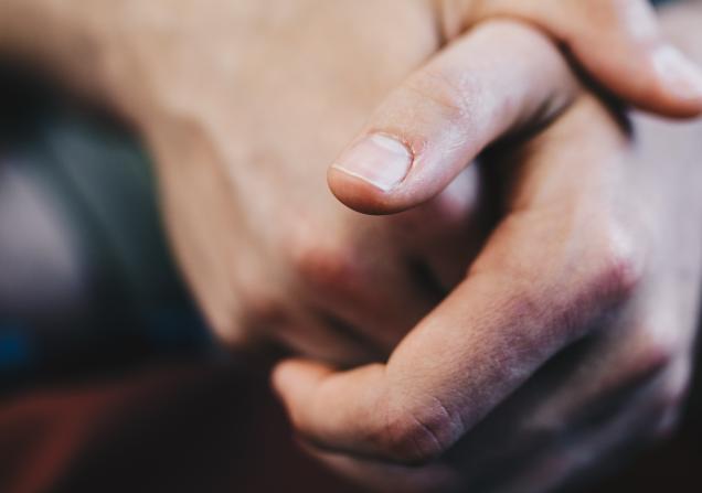 Close up of a man's hands. Image by João Jesus via Pexels.